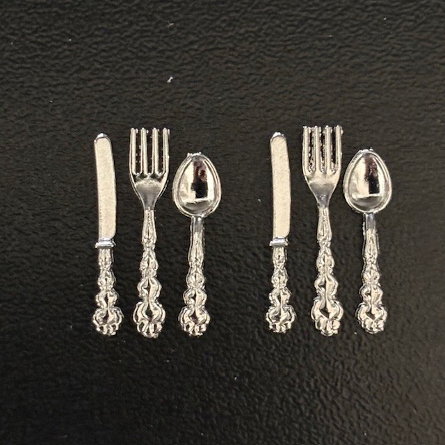 Barock bestick 6-p silver
